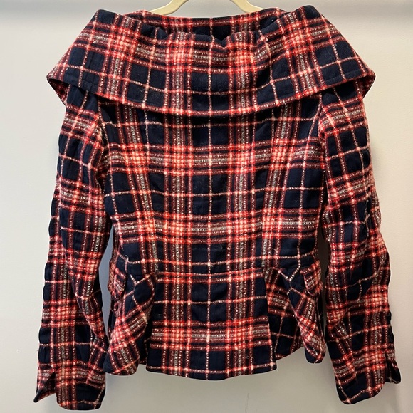 L.A.M.B. Red and Black Plaid Jacket - Picture 3 of 7